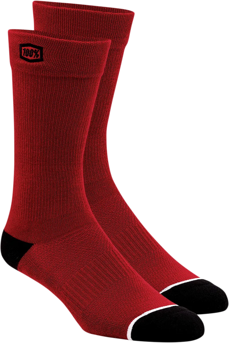100% Solid Socks - Red - Small/Medium 20050-00006