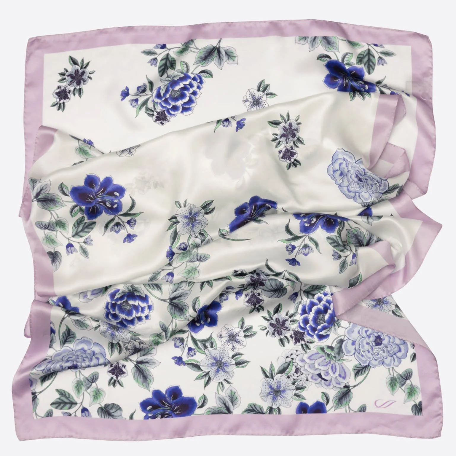 Bella - Silk Scarf/Shawl - Purple Lavender