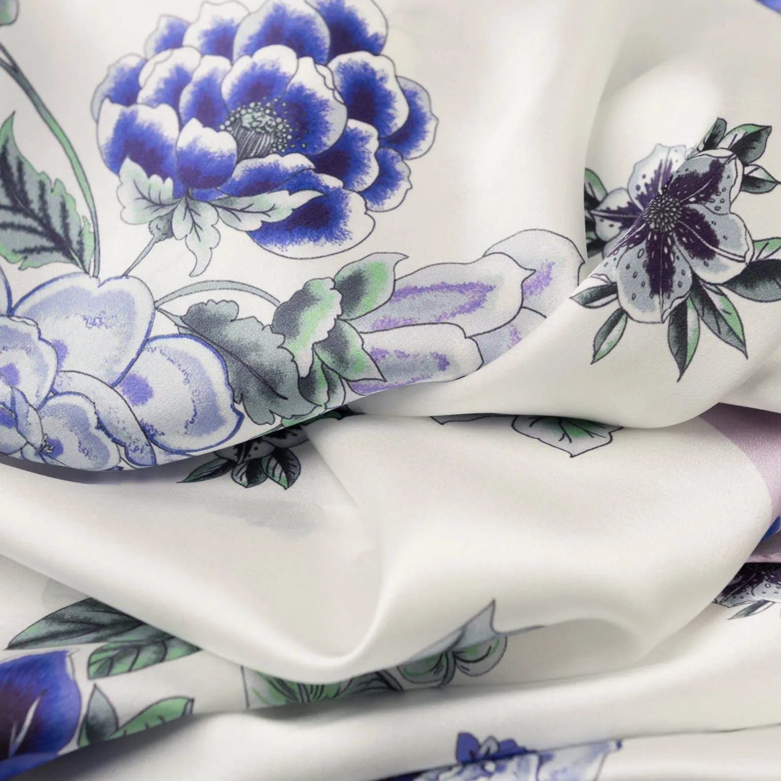 Bella - Silk Scarf/Shawl - Purple Lavender