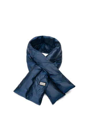 Blue Metallic Pillow Scarf