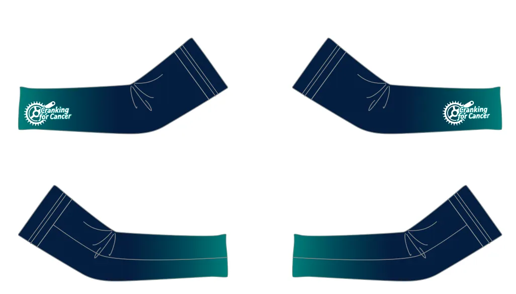 Custom Arm Warmer - Cranking for Cancer MACA