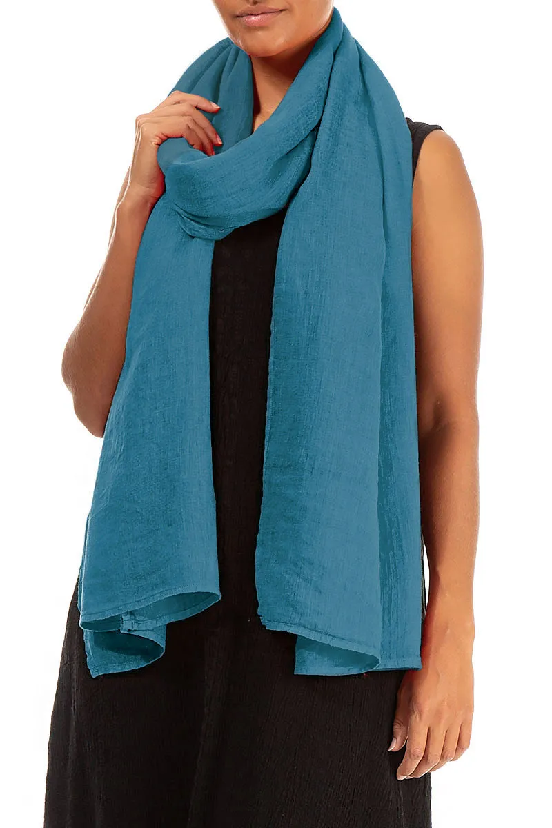 Denim Soft Gauze Linen Scarf