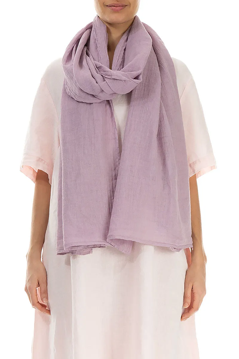 Dusty Pink Soft Gauze Linen Scarf