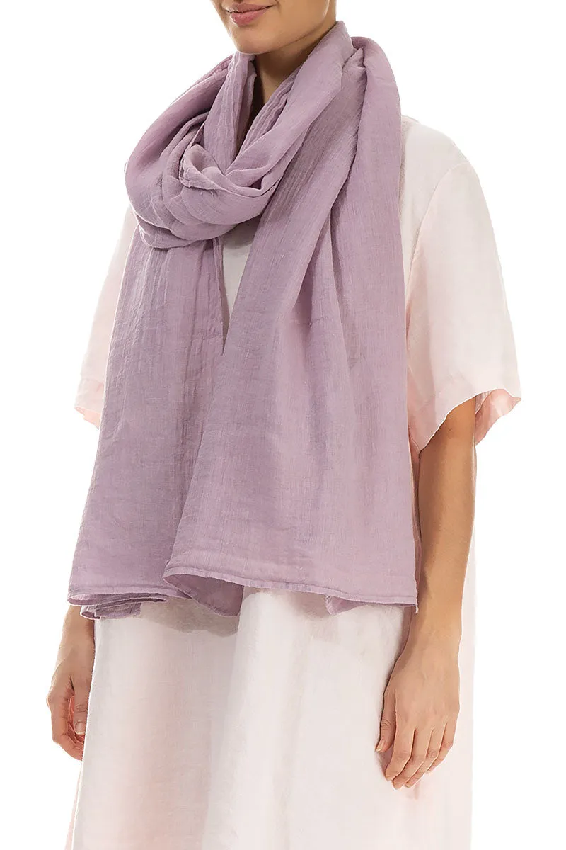 Dusty Pink Soft Gauze Linen Scarf