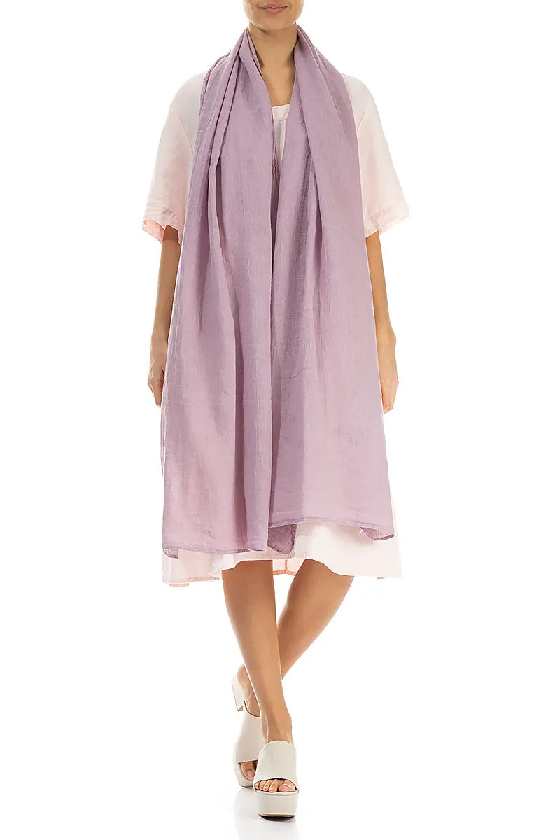 Dusty Pink Soft Gauze Linen Scarf