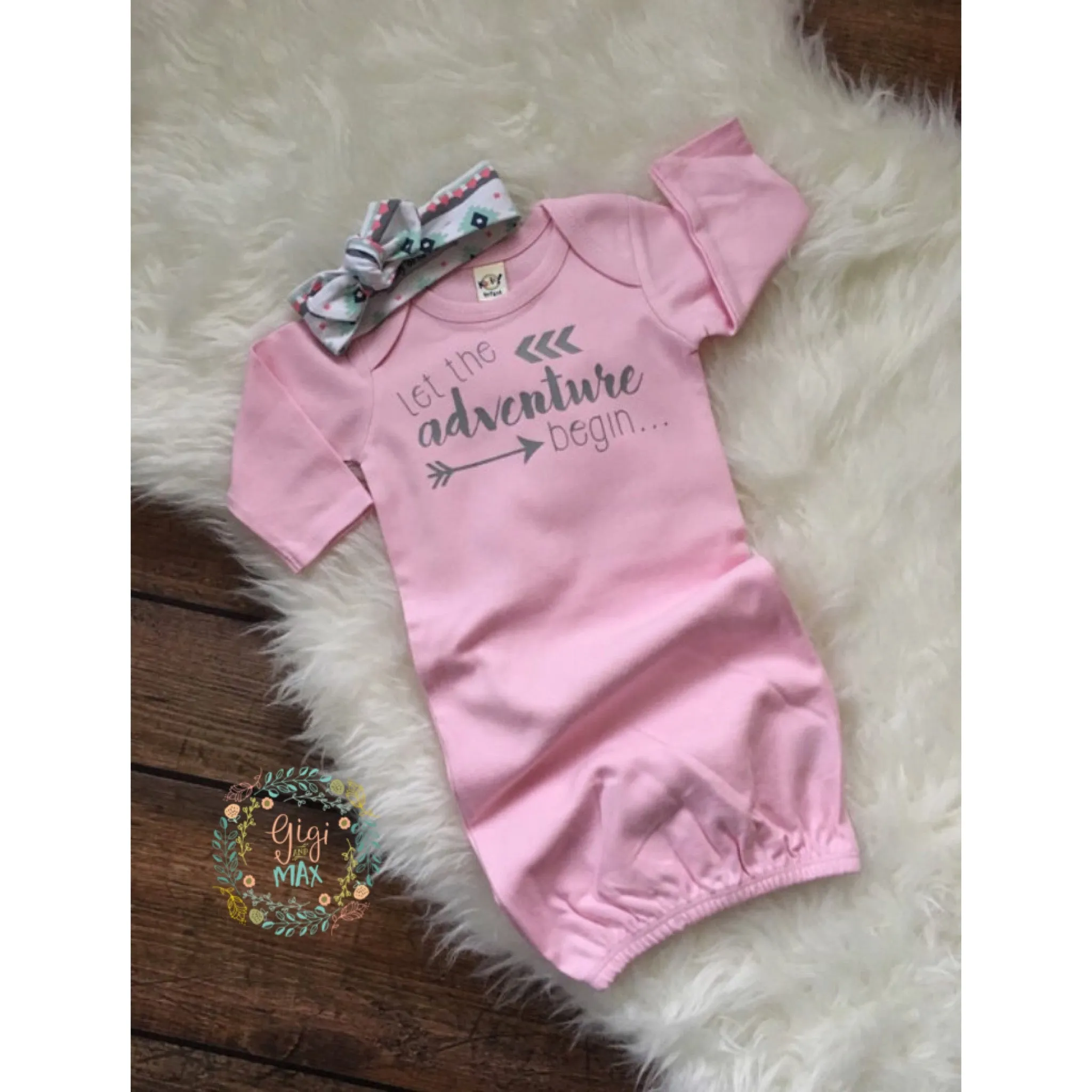 Gown Let the adventure begin Light pink