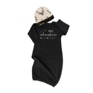 Gown Let the adventure begin with Deer hat