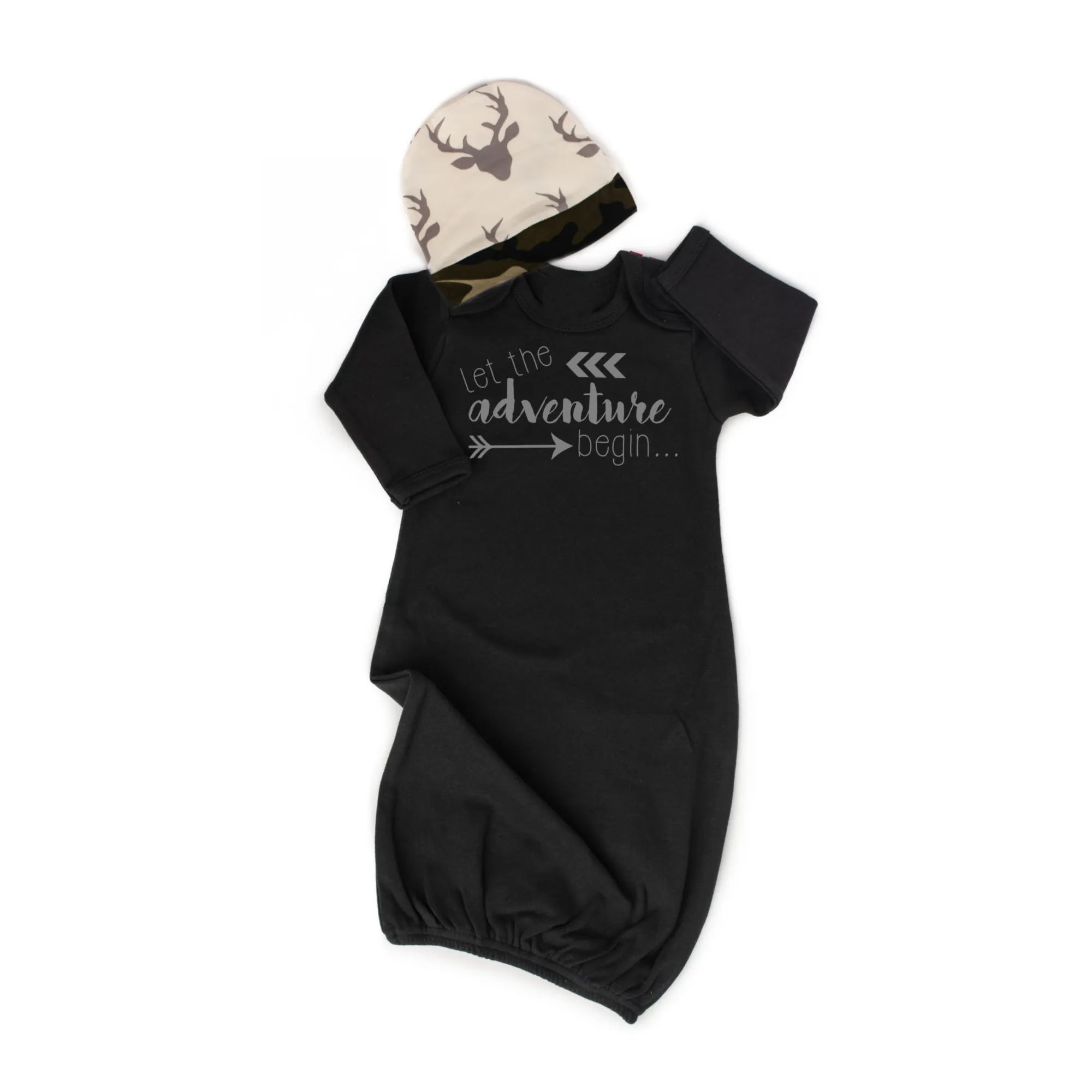 Gown Let the adventure begin with Deer hat