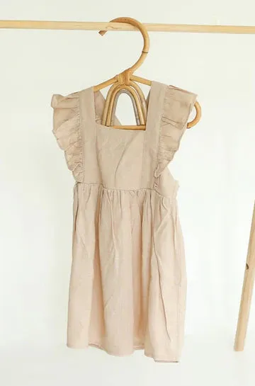 Hazel Linen Dress- Khaki