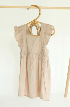 Hazel Linen Dress- Khaki