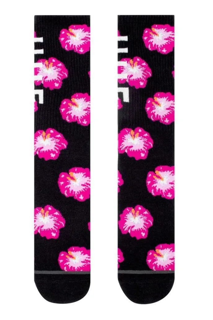 HUF FLOWER SHOP SOCKS - BLACK