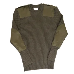 Issued British Army OD Green Wool Sweater