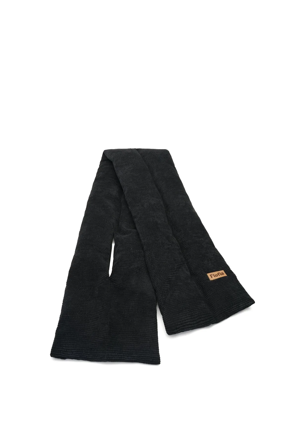 Jet Black Cord Pillow Scarf