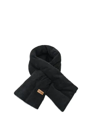 Jet Black Cord Pillow Scarf