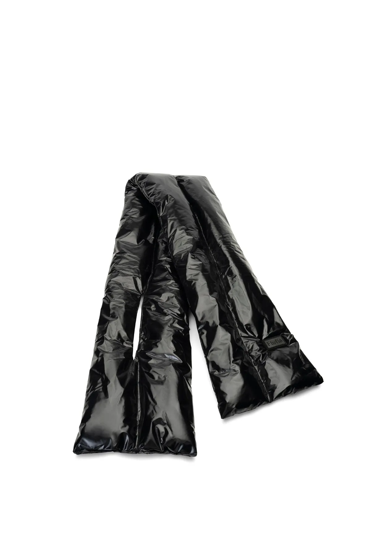 Jet Black Shiny Pillow Scarf
