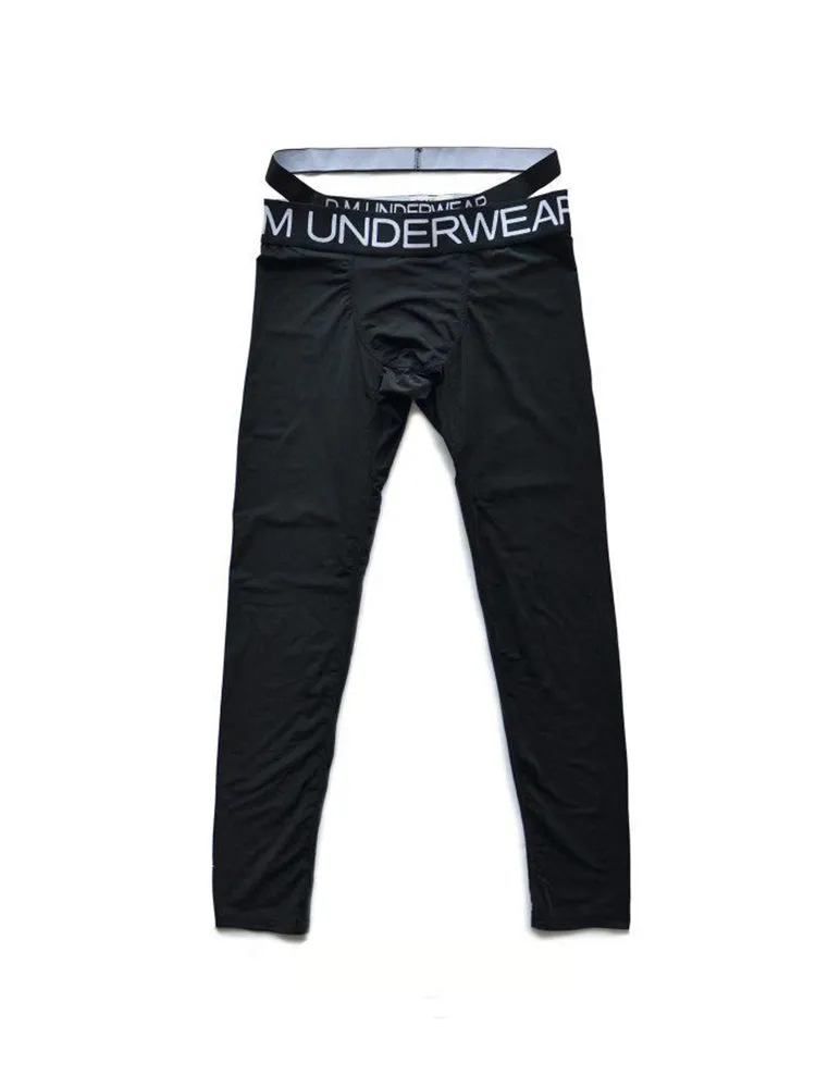 Men's Low-Rise Breathable Silk-Like Semi-Transparent Tights