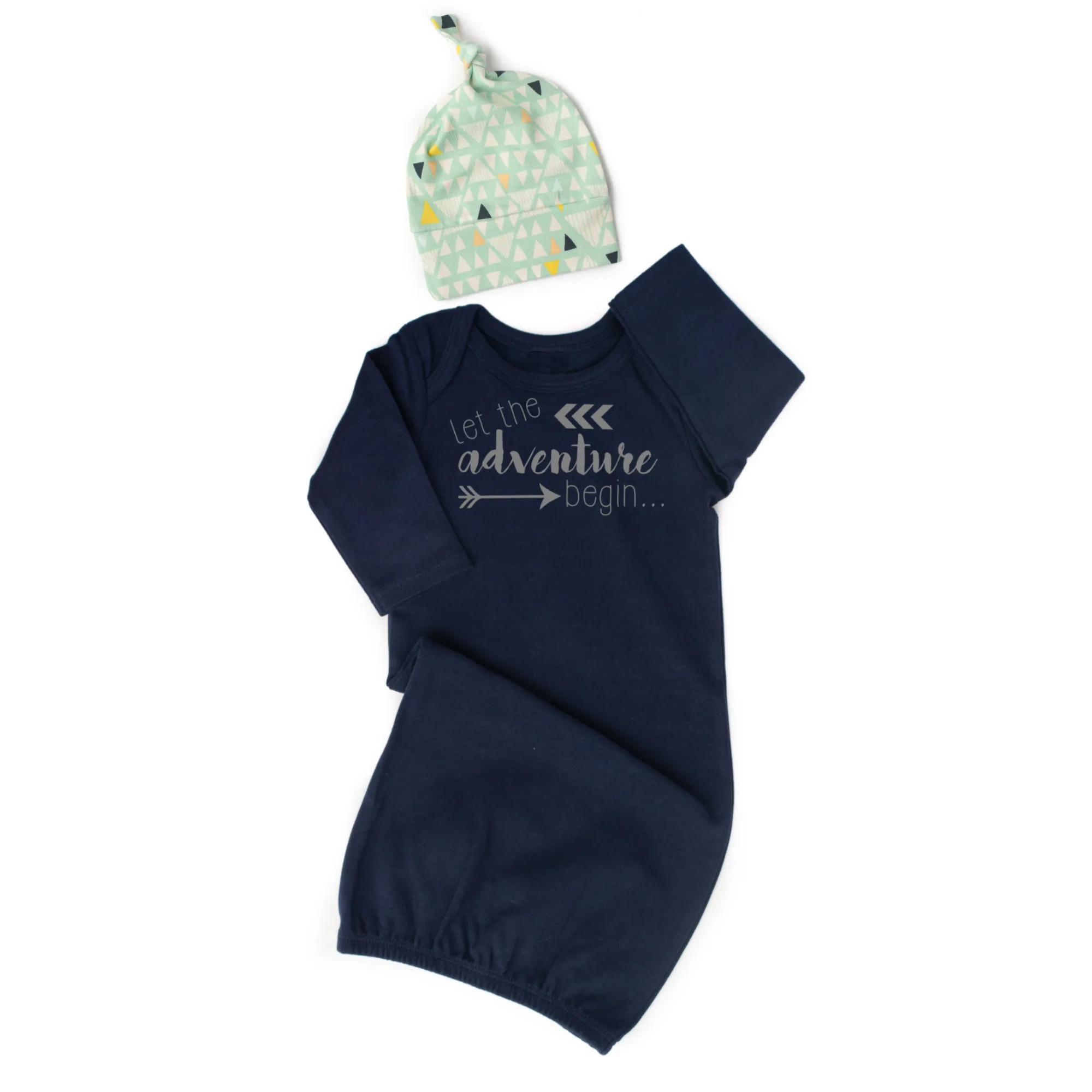 Navy Gown Let the adventure begin with hat