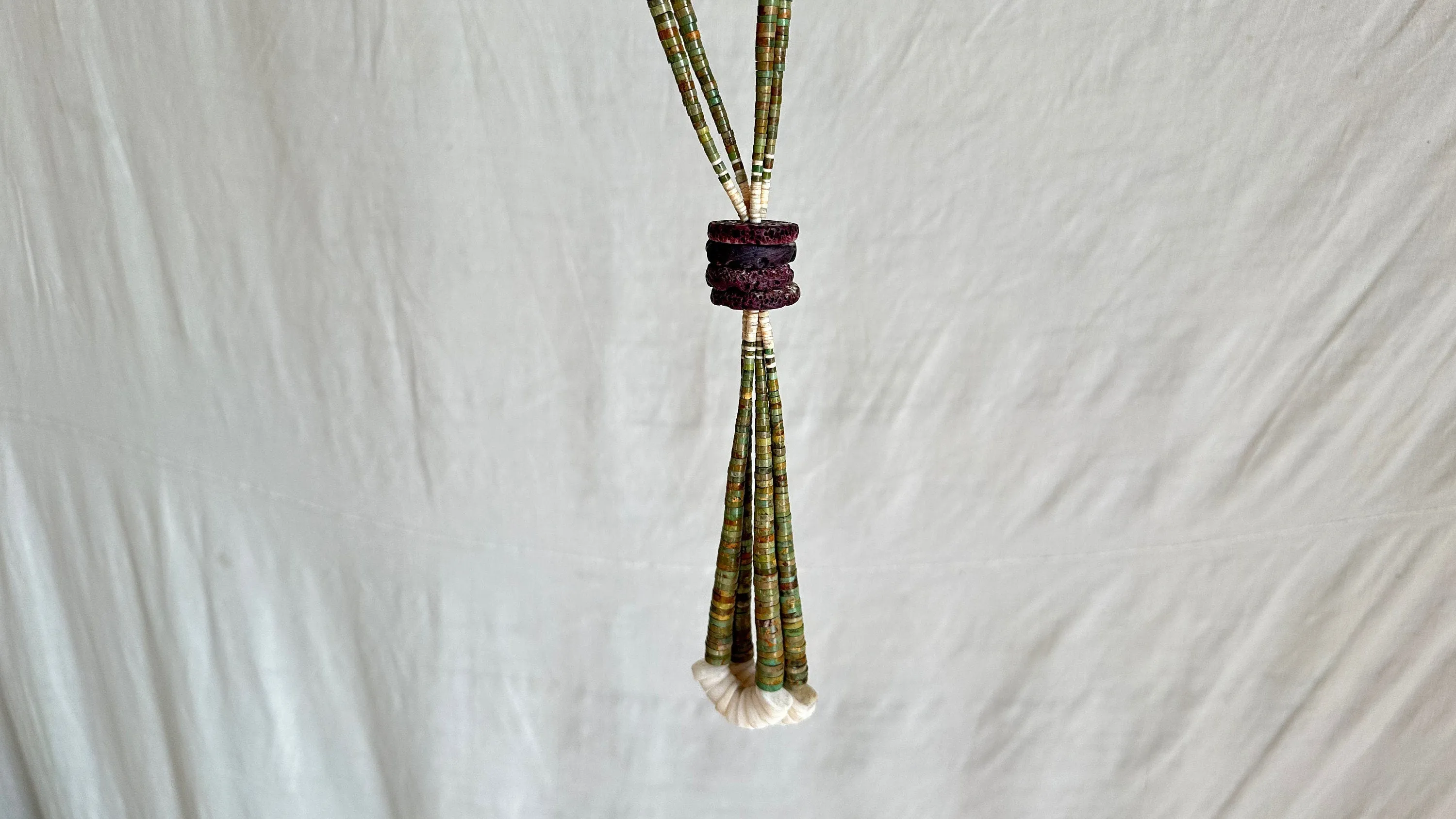 Vintage Kewa Pueblo Jacla Necklace. Turquoise. Santo Domingo. Native American