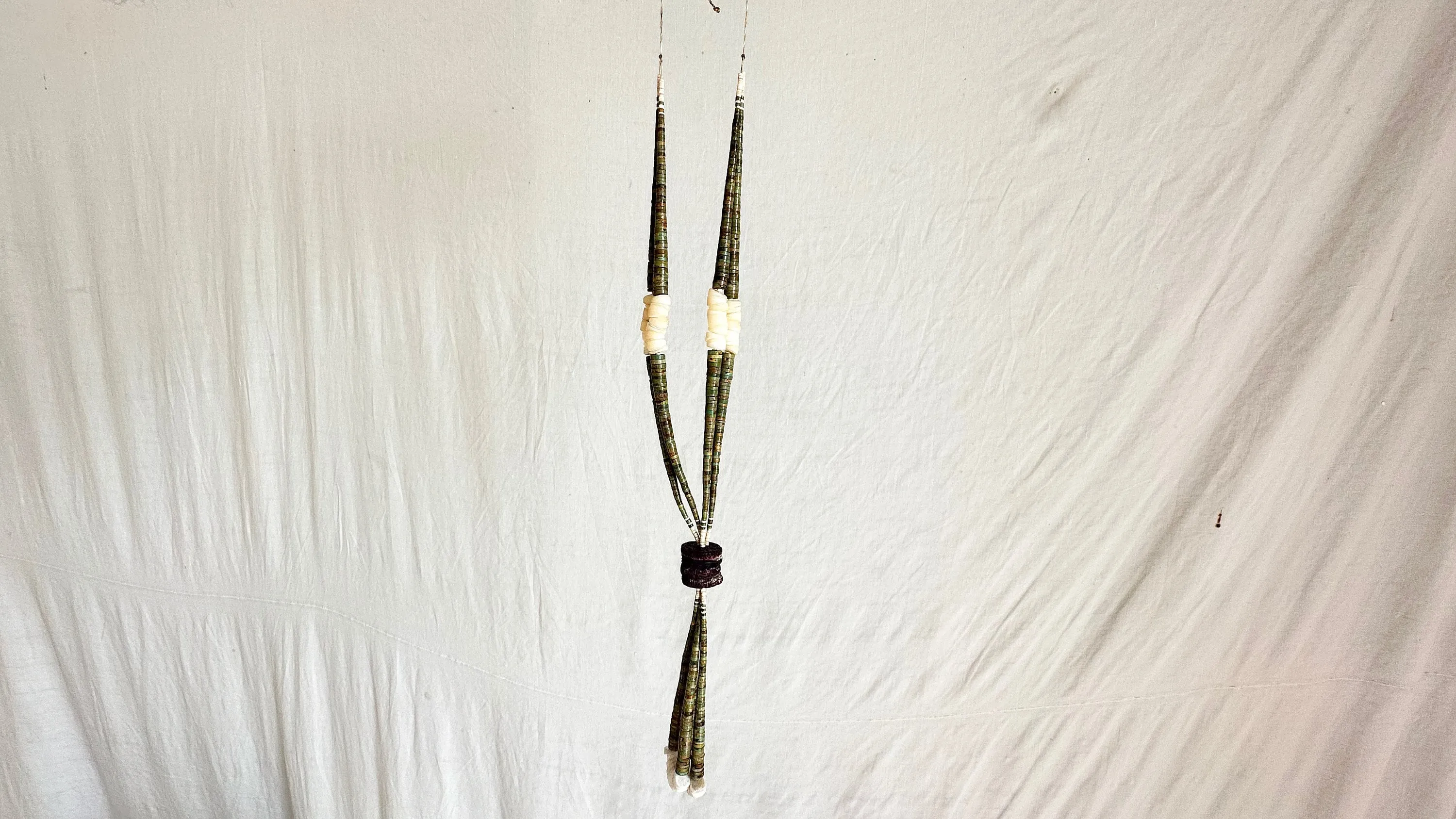 Vintage Kewa Pueblo Jacla Necklace. Turquoise. Santo Domingo. Native American