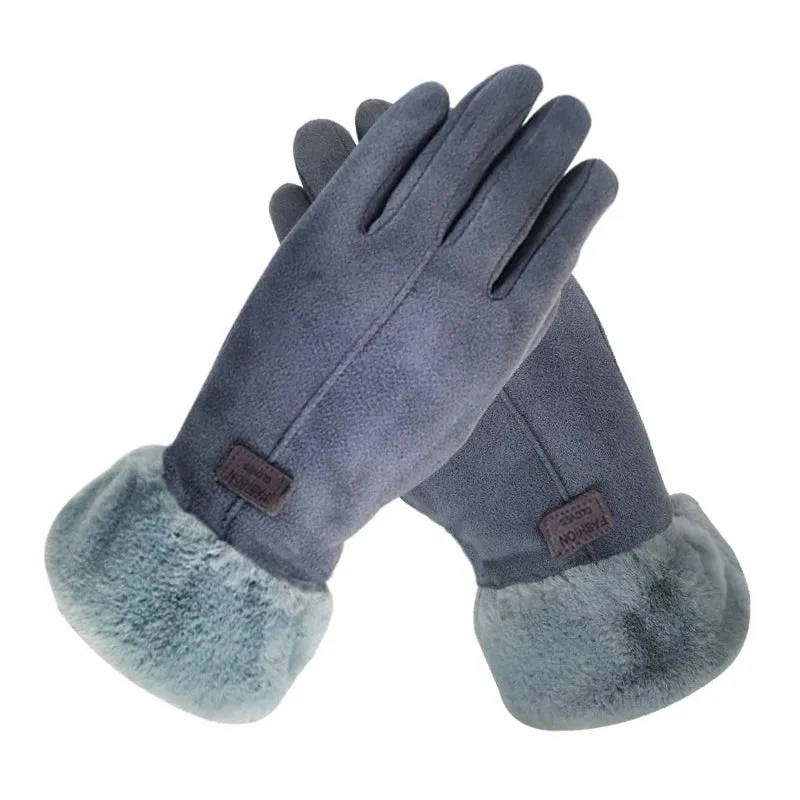 Winter Cute Furry Warm Gloves