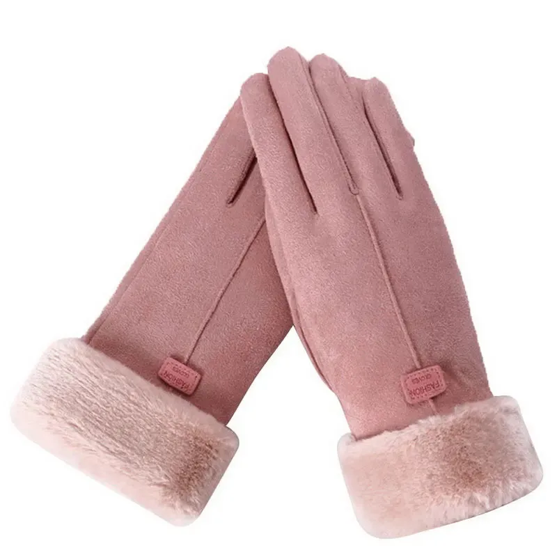 Winter Cute Furry Warm Gloves