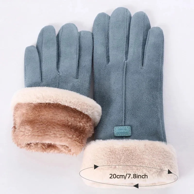 Winter Cute Furry Warm Gloves