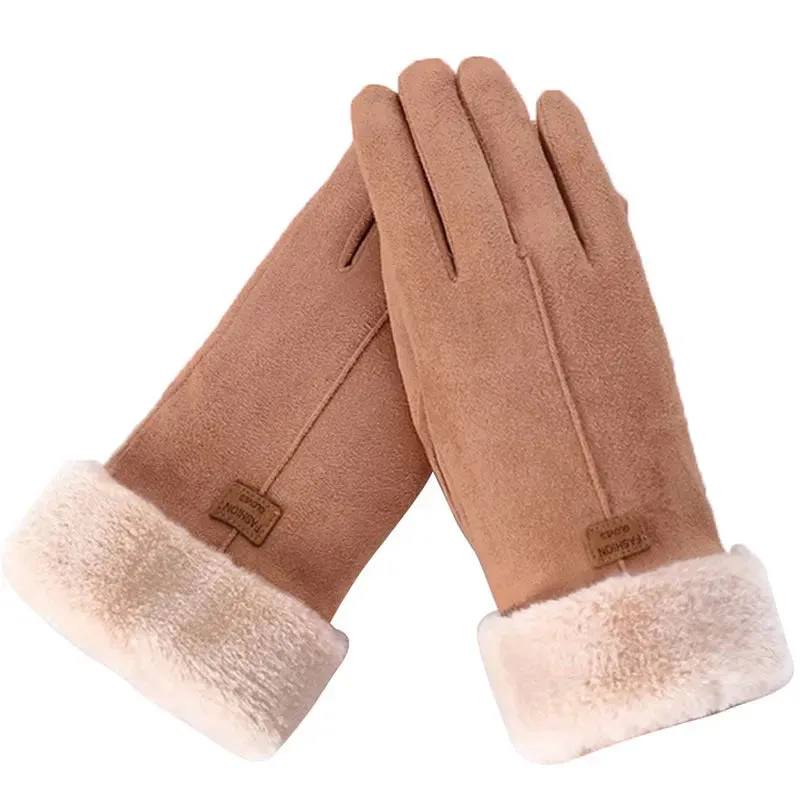Winter Cute Furry Warm Gloves