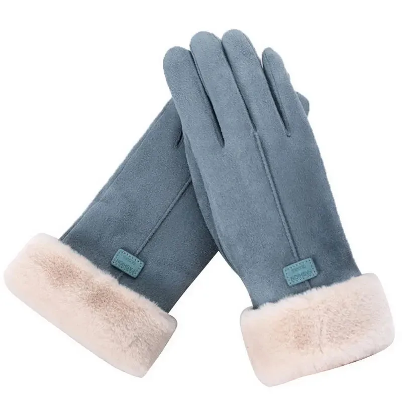 Winter Cute Furry Warm Gloves